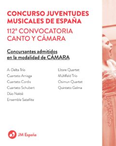 CONCURSO JUVENTUDES MUSICALES DE ESPAÑA